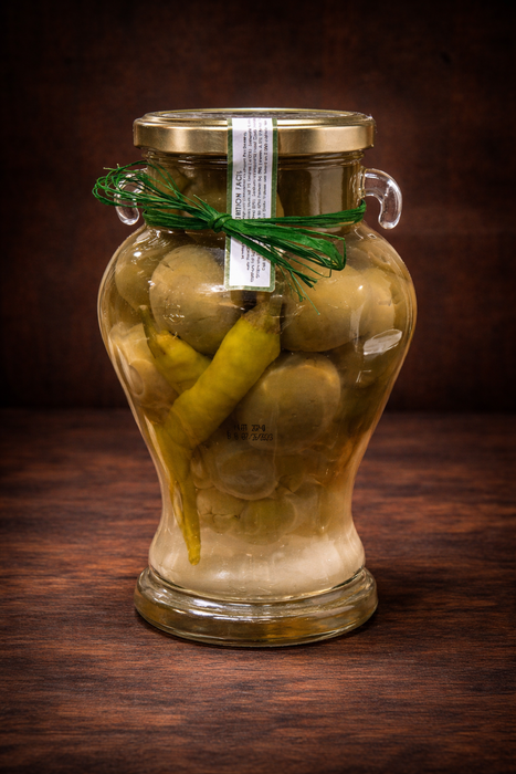 Green Chili Garlic Stuffed Olives